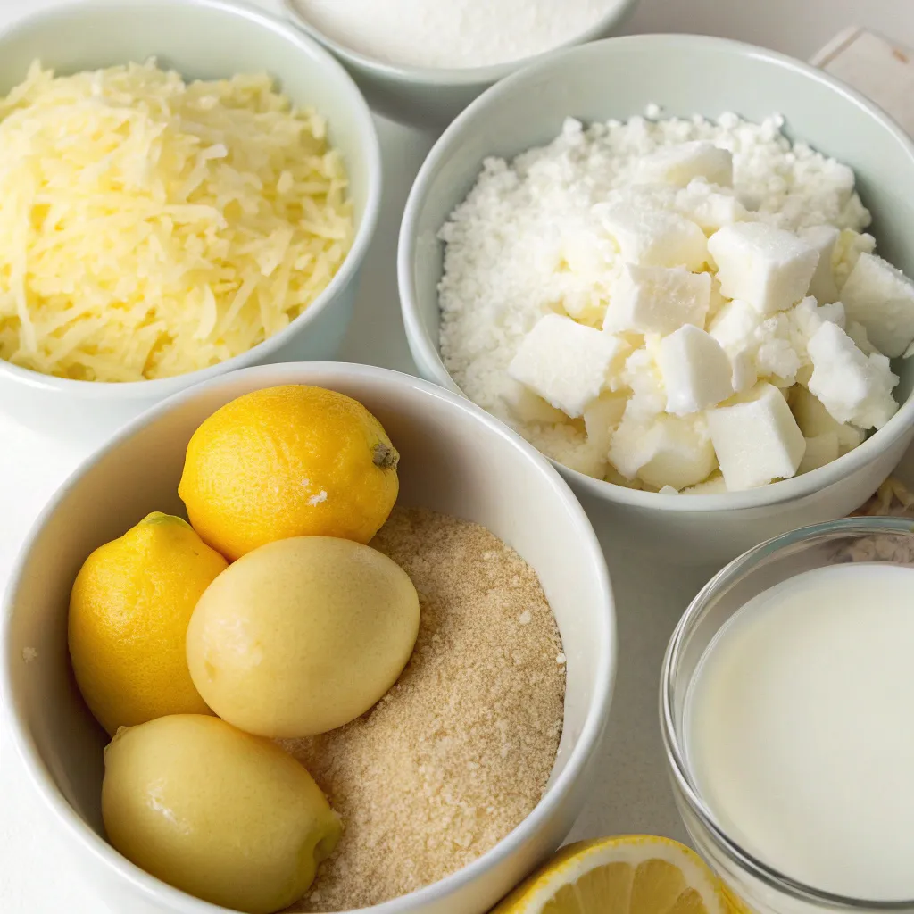 Lemon Coconut Custard Bake