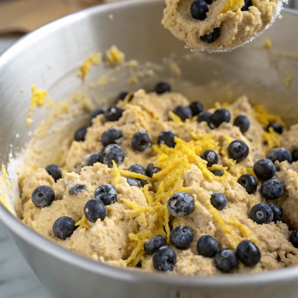 Luscious Mini Blueberry Lemon Cookie Bars with White Chocolate Drizzle