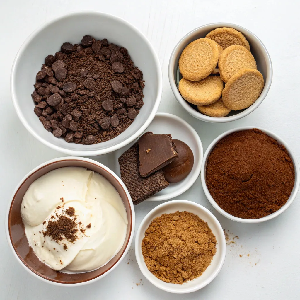 No-Bake Chocolate Marie Biscuit Dessert