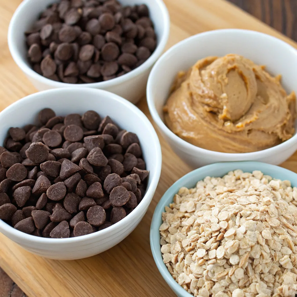 No-Bake Dark Chocolate Peanut Butter Oat Fudge Squares