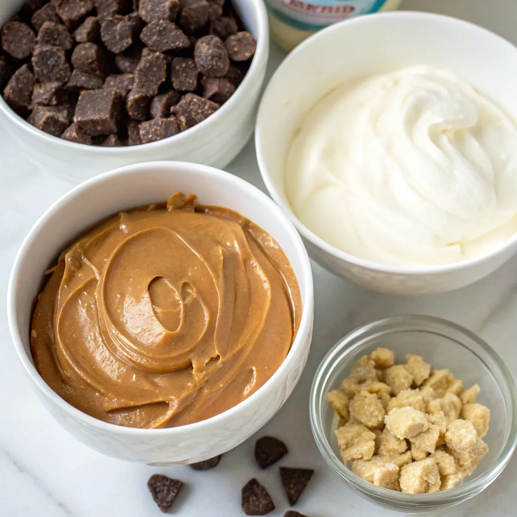 No-Bake Frozen Peanut Butter Greek Yogurt Chocolate Swirl Cups