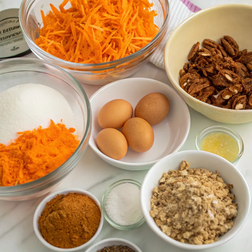 No Sugar Flourless Carrot Cake