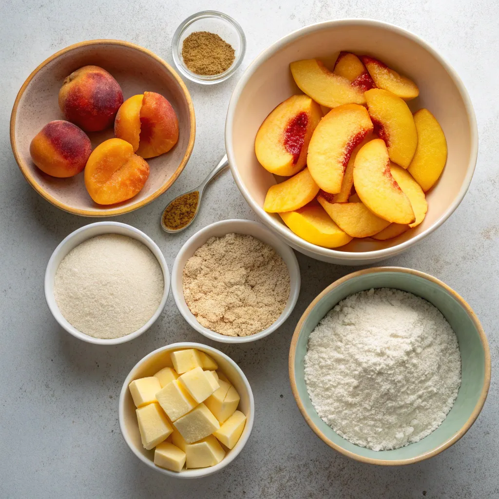 Peach Cobbler Muffins