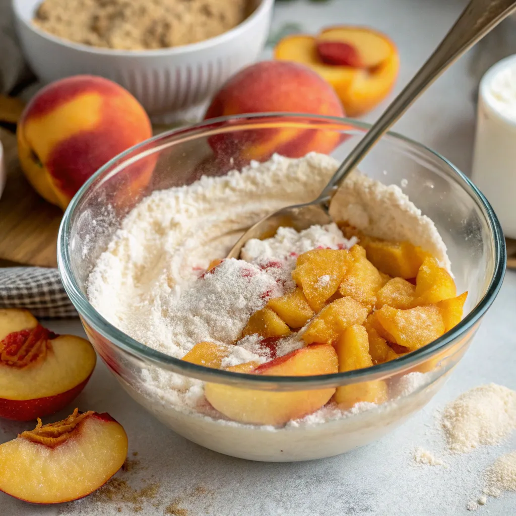 Peach Cobbler Muffins