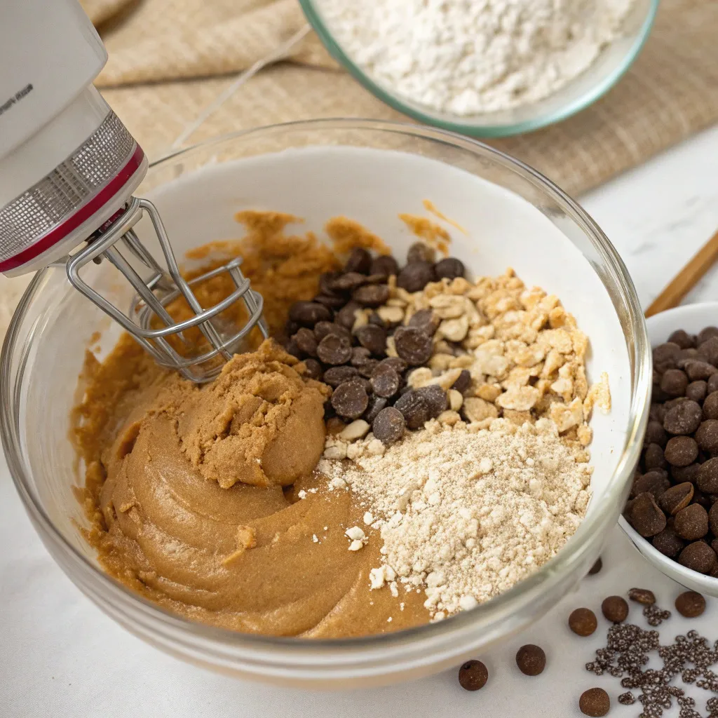 Peanut Butter Oat Chocolate Chip Cookies