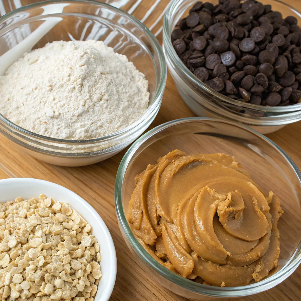 Peanut Butter Oat Chocolate Chip Cookies