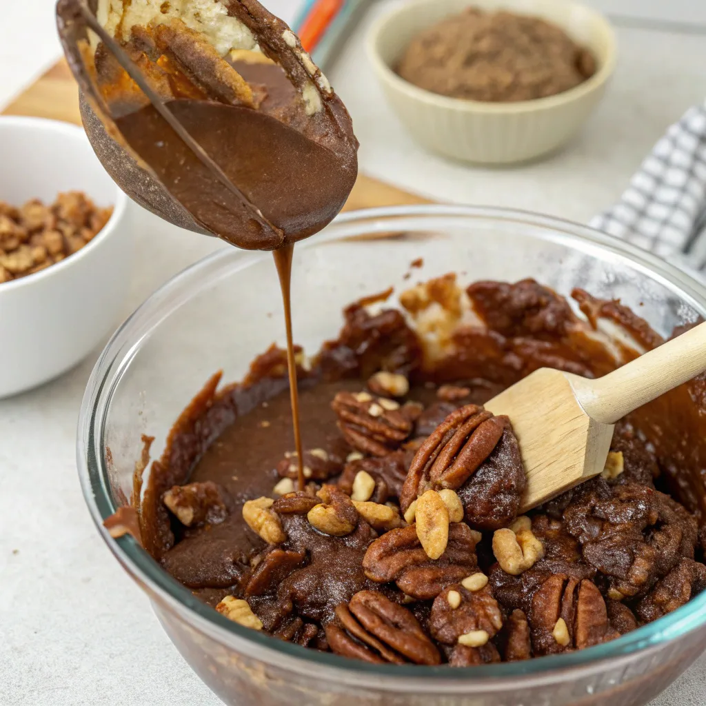 Pecan Pie Brownie Bombs