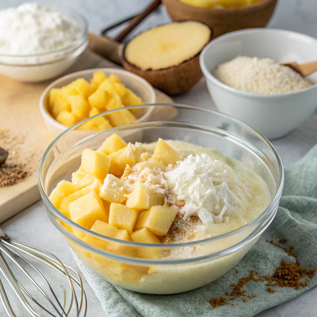 Pineapple Coconut Cream Cake