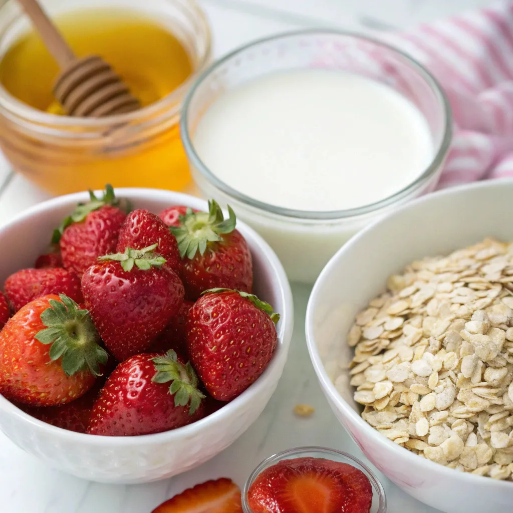 Strawberries & Cream Baked Oats