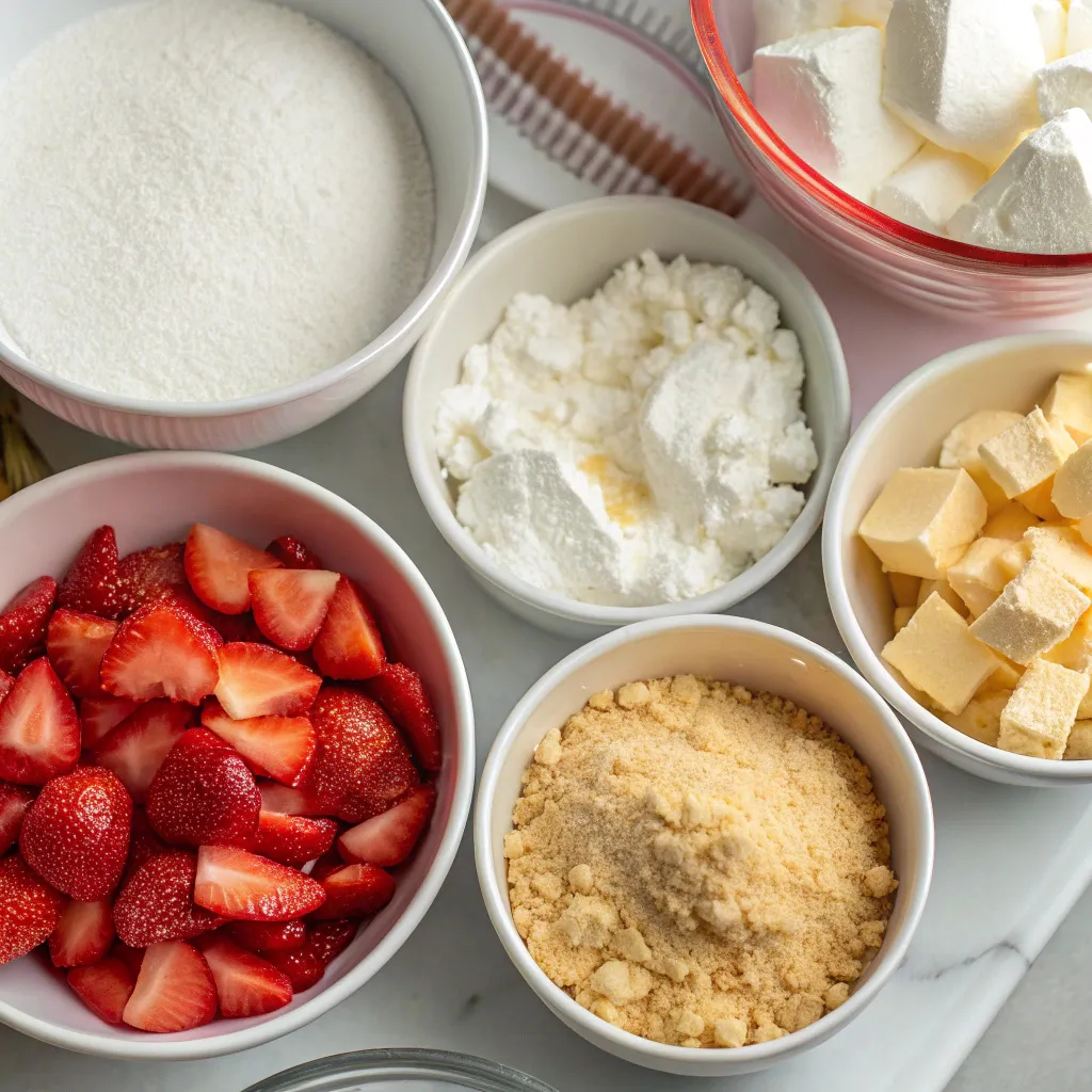 Strawberry Cheesecake Dump Cake
