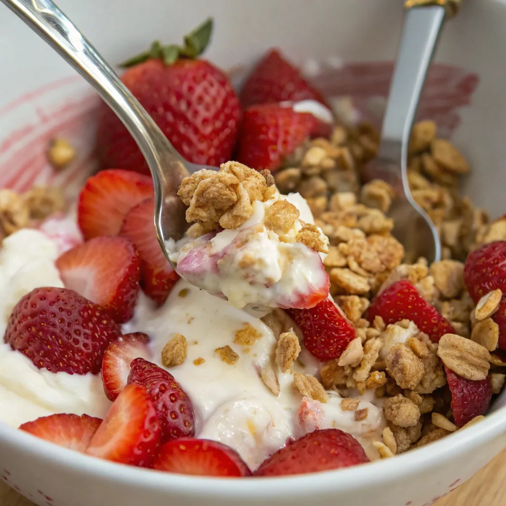 Strawberry Yogurt Clusters