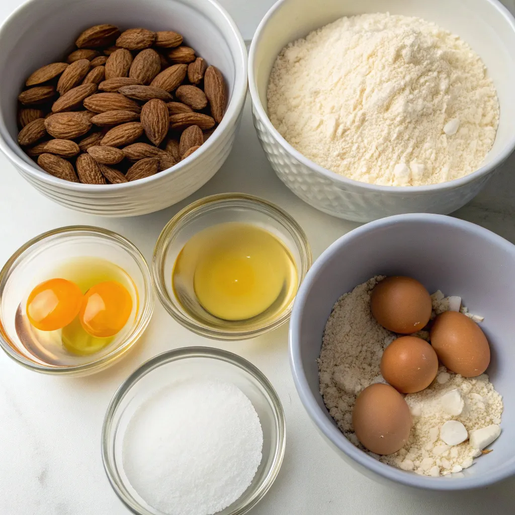 Vanilla Almond Cake with No Sugar or Flour