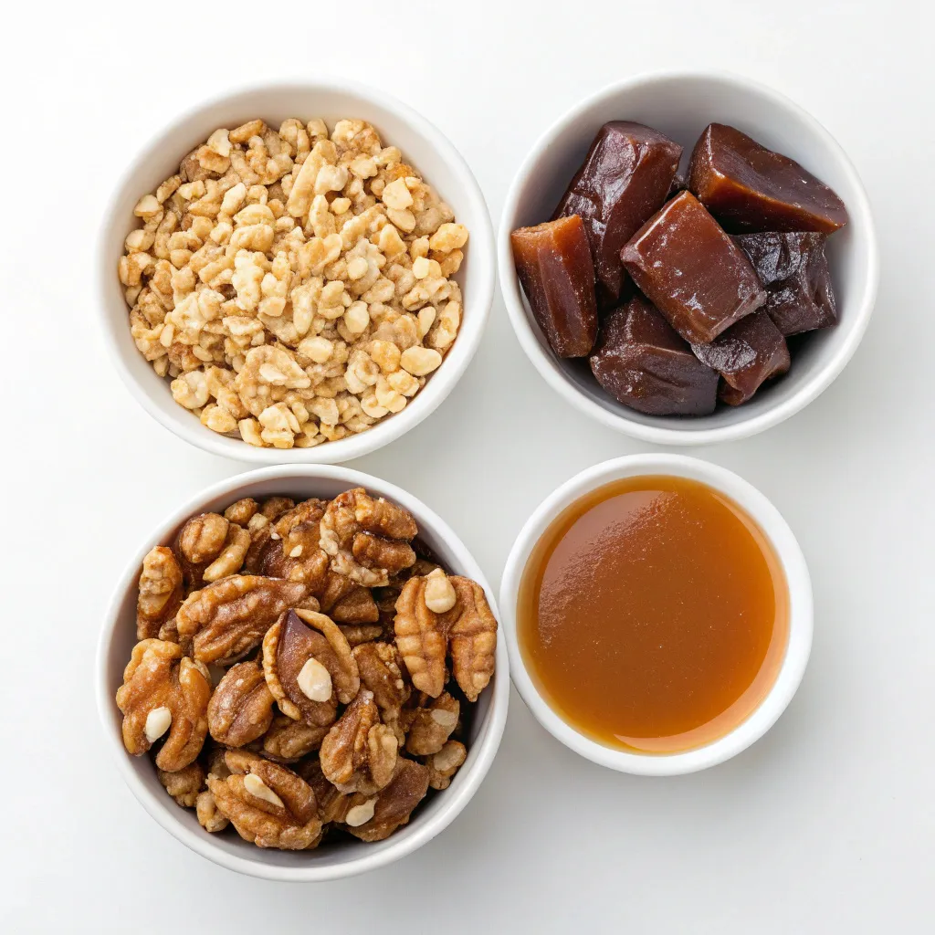 Walnut Date Caramel Slices