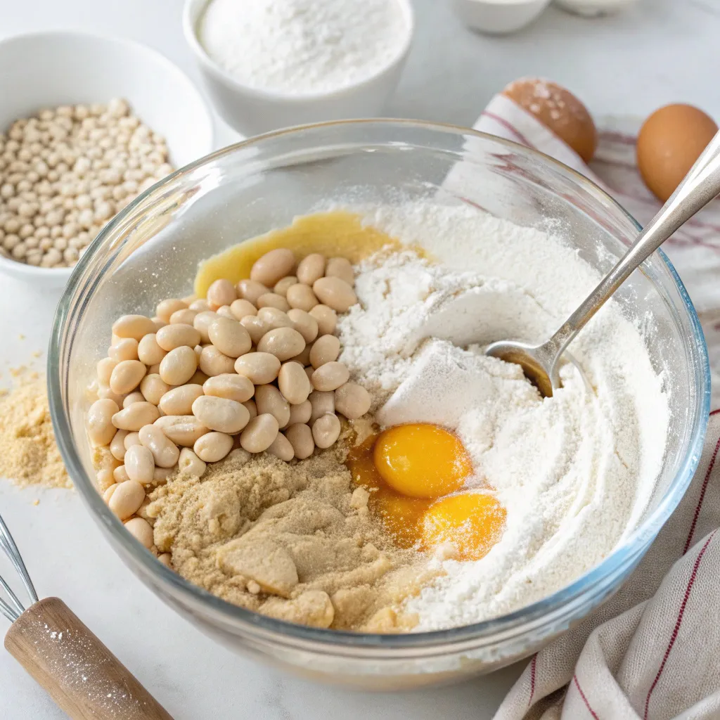 White Bean Blondie Cake