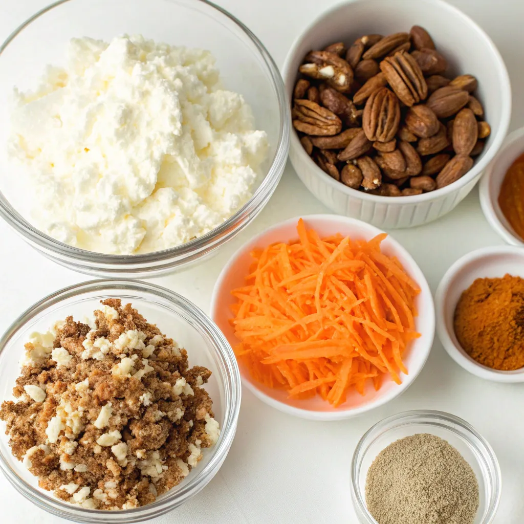 Zero Sugar Cottage Cheese Carrot Cake Bites โ Spiced, Healthy & Easy Snack 7 Zero Sugar Cottage Cheese Carrot Cake Bites
