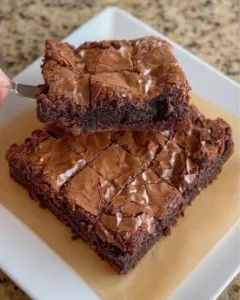 Crinkle Top Brown Butter Espresso Brownies