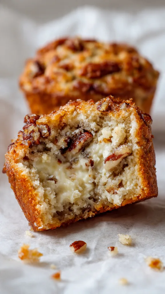 Keto Cinnamon Pecan Cottage Cheese Muffins