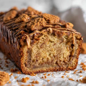 Lotus Biscoff Banana Bread