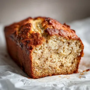 2-Ingredient Cottage Cheese Banana Bread