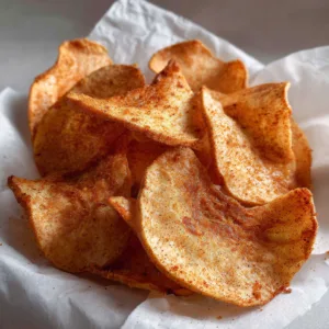 Crispy Air Fryer Apple Chips with Cinnamon