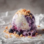Creamy Blueberry Cottage Cheese Ice Cream