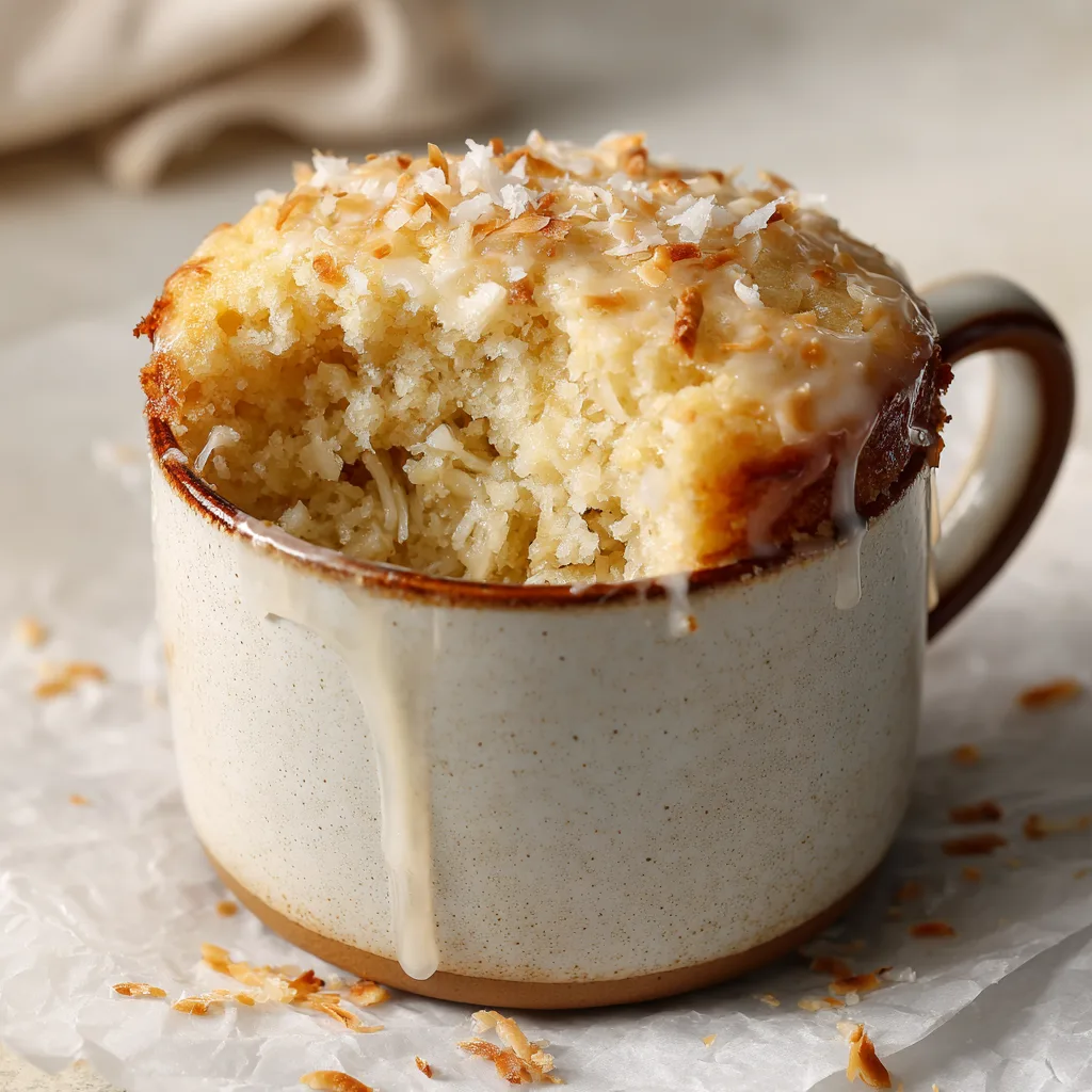 Coconut Cream Mug Cake