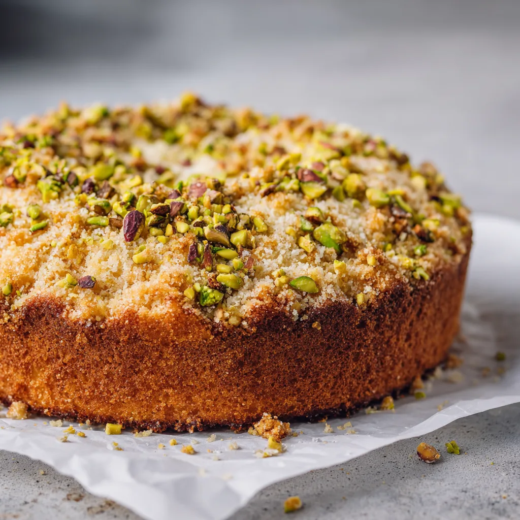 Date Pistachio Lemon Soft Crumb Celebration Cake