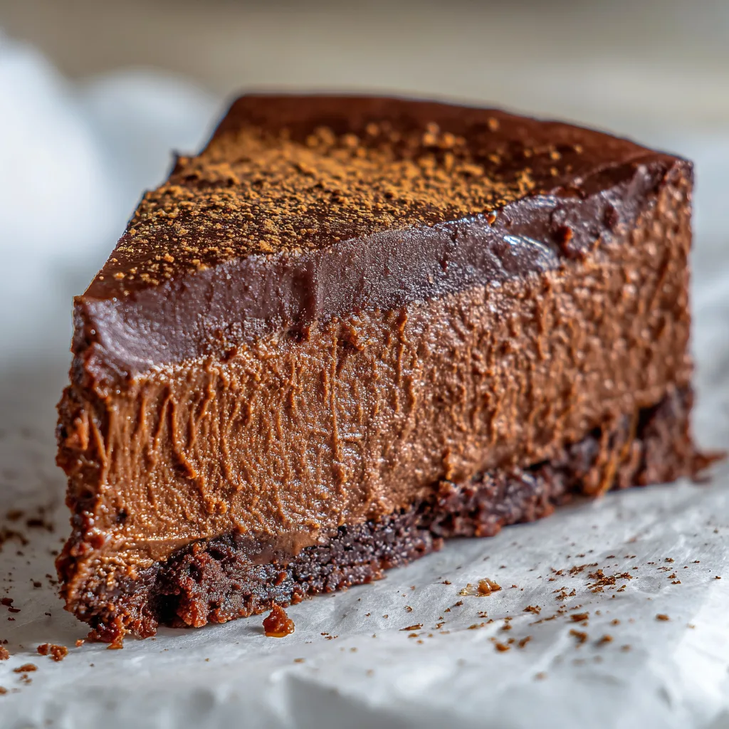 Creamy Chocolate Avocado Mousse Cake