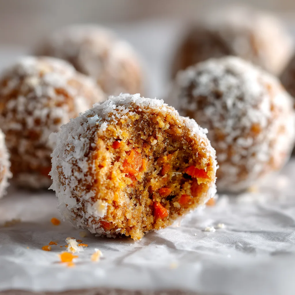 Flourless Carrot Cake Balls