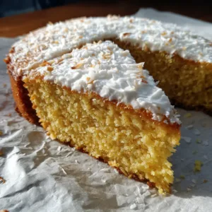 Flourless Banana Coconut Yogurt Cake
