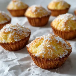 Flourless Coconut Lemon Mini Cakes