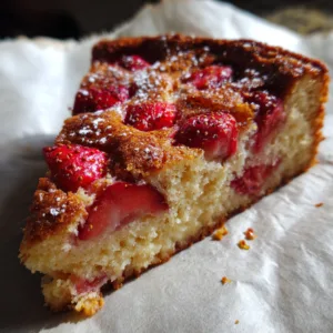 Flourless Strawberry Greek Yogurt Cake