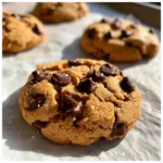 Flourless Tahini Chocolate Chip Cookies