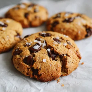 Flourless Tahini Chocolate Chip Cookies