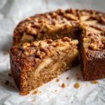Flourless Apple Walnut Espresso Cake