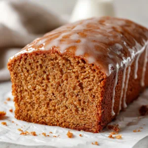 Gingerbread Pound Cake with Creamy Icing
