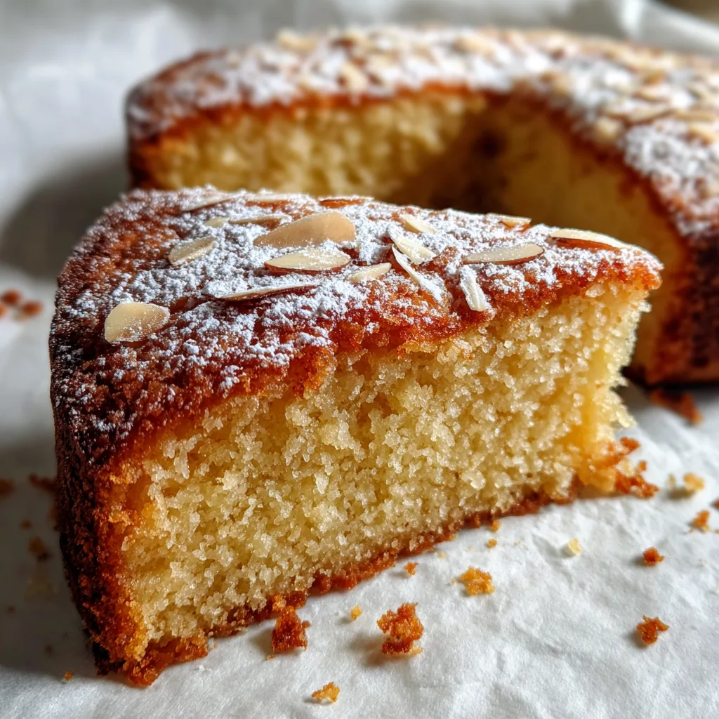 Golden Almond Ricotta Tea Cake