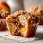 Peach Cobbler Muffins