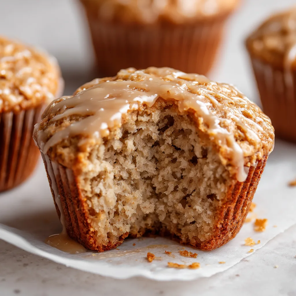 Flourless Banana Oat Yogurt Muffins