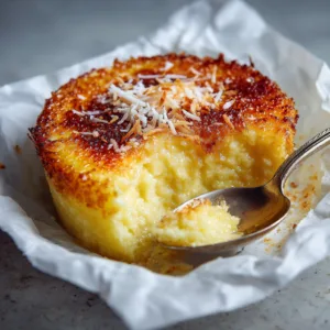 Lemon Coconut Custard Bake