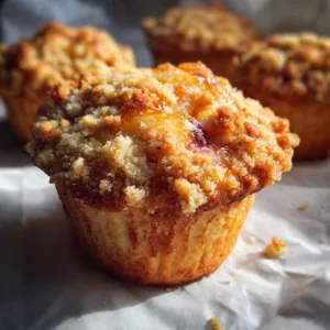Lemon Rhubarb Streusel Muffins