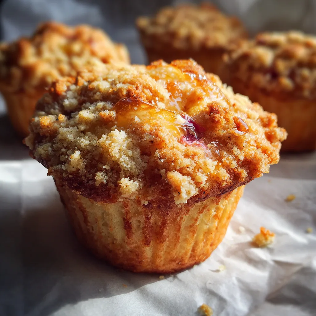 Lemon Rhubarb Streusel Muffins