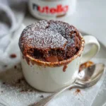 3-Ingredient Nutella Mug Cake