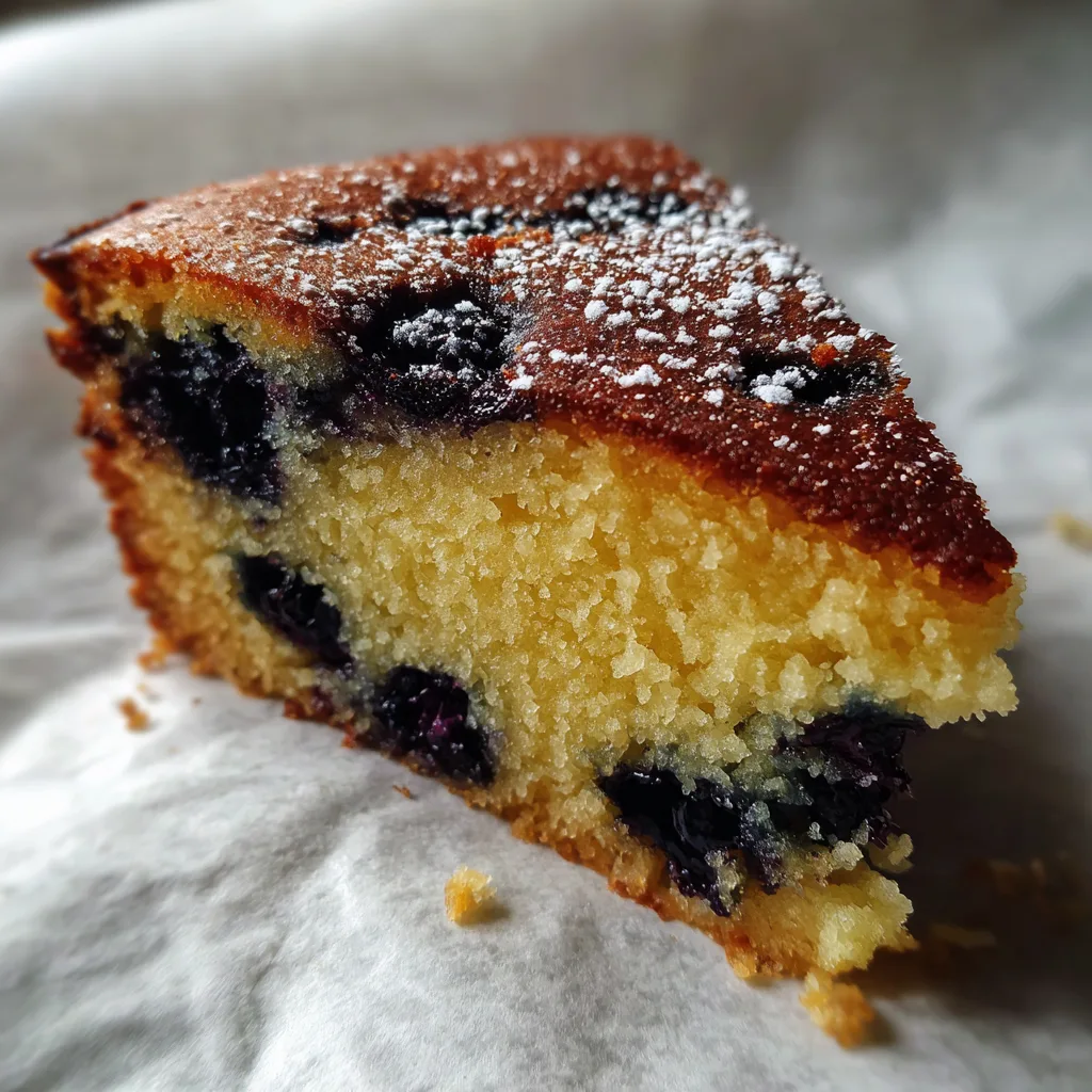 No Flour Blueberry Lemon Yogurt Cake