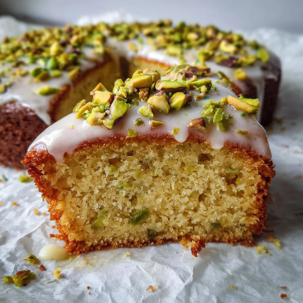 No Flour Pistachio Cardamom Cake