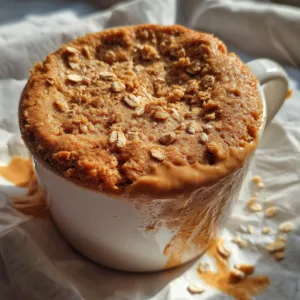 2-Minute Peanut Butter Mug Cake