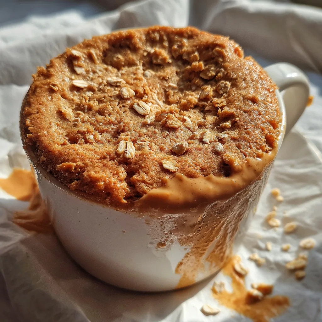 2-Minute Peanut Butter Mug Cake
