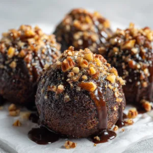 Pecan Pie Brownie Bombs
