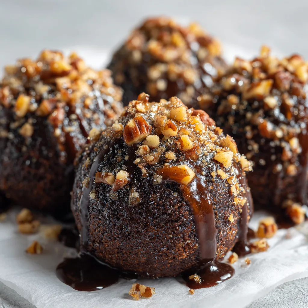 Pecan Pie Brownie Bombs