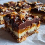 No-Bake Snickers Layered Dessert Bars
